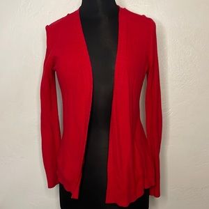 Skies Are Blue Red Cardigan (Size 8 - Medium)